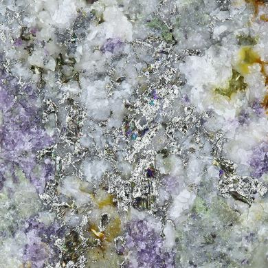 Calaverite et Fluorite / Localité - Mary McKinney Mine, Anaconda, Cripple Creek District, Teller County, Colorado