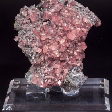 Smithsonite (variety cobaltoan) with Quartz and Pyrite
