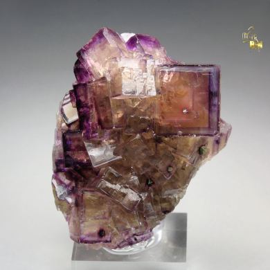 FLUORITE with PHANTOMS, CHALCOPYRITE