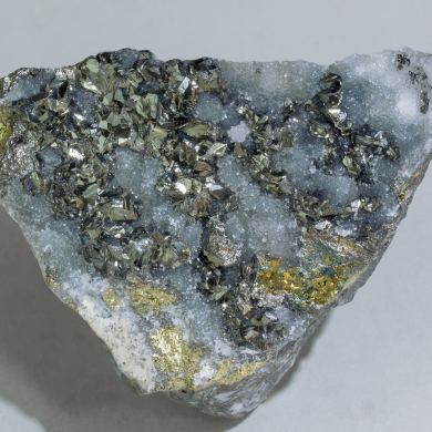 Tennantite with Quartz and Chalcopyrite