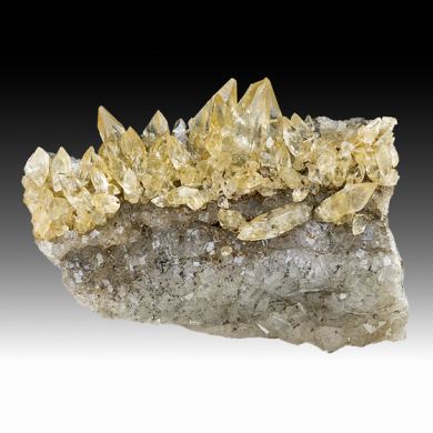 Calcite with Fluorite, Marcasite
