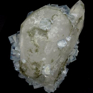 Quartz with Muscovite inclusions, Fluorite, Dolomite