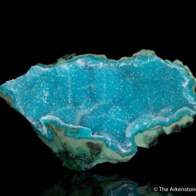 Quartz on Chrysocolla