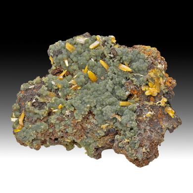 Wulfenite with Mimetite