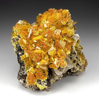 Wulfenite with Mimetite