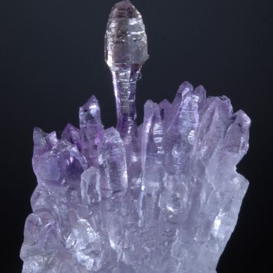 Amethyst -scepter with Rutile inclusions