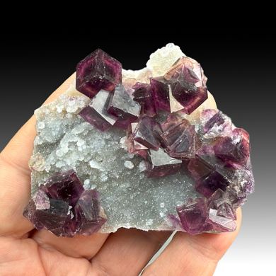 Fluorite with Quartz