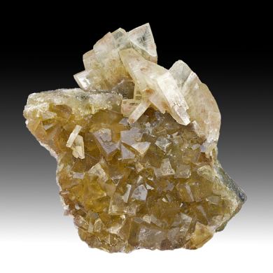 Barite with Fluorite, Dolomite, Pyrite (repaired)