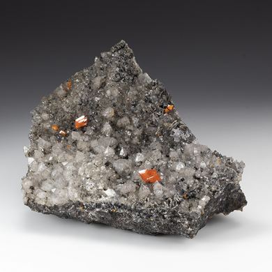Wulfenite with Quartz