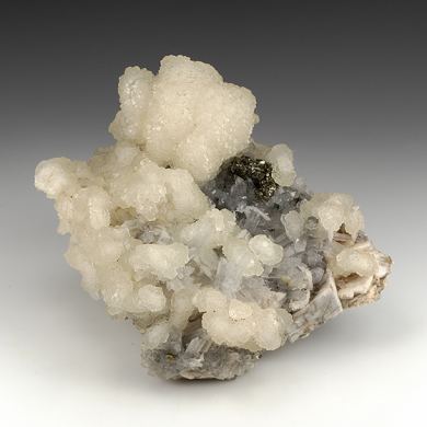 Calcite with Pyrite, Quartz