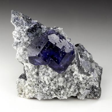 Fluorite with Quartz