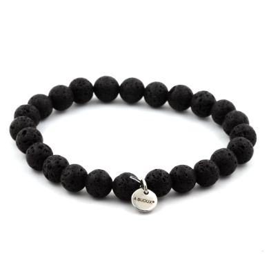 Lava Bracelet 8 mm Beads.