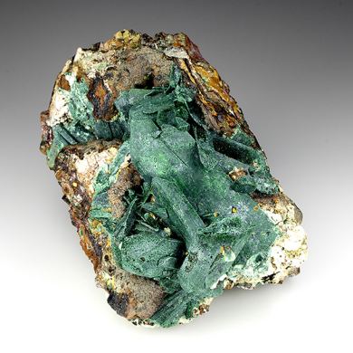 Malachite after Azurite