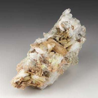 Serandite with Albite, Leucophanite, Rhodochrosite