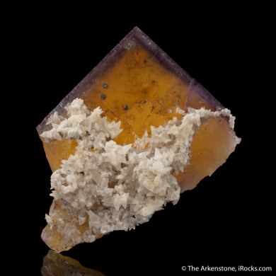 Fluorite with Calcite and Chalcopyrite