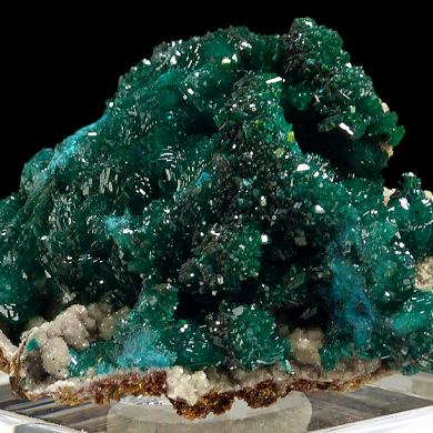 Dioptase, dolomite
