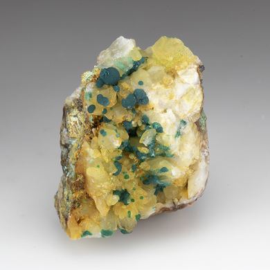 Philipsburgite with Pseudomalachite, Mimetite, Quartz