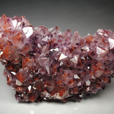 QUARTZ var. AMETHYST with HEMATITE inclusions