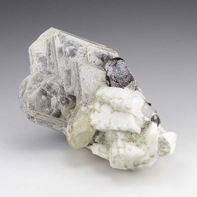 Spessartine with Muscovite, Microcline