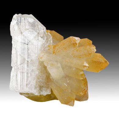 Danburite with Quartz