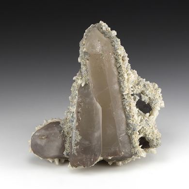 Calcite on Quartz