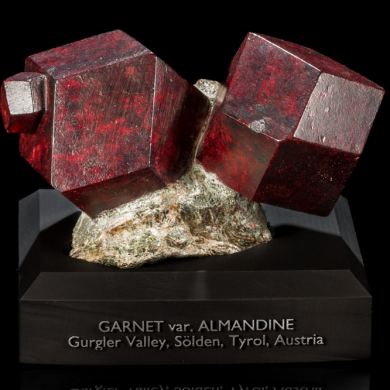 Large Almandine Garnets on Matrix from Austria