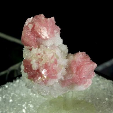 Rhodochrosite on Quartz
