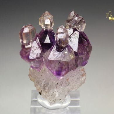 scepter QUARTZ var. AMETHYST with inclusions