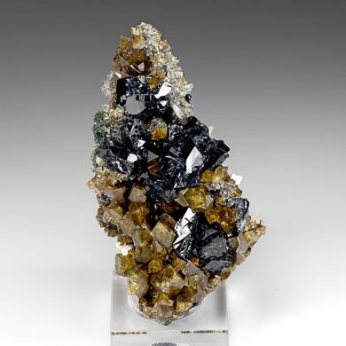 Lazulite with Siderite, Quartz, Gormanite