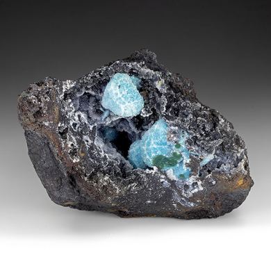 Chrysocolla with Quartz