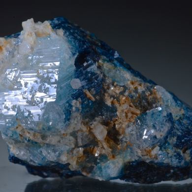 Euclase -blue crystals with Quartz