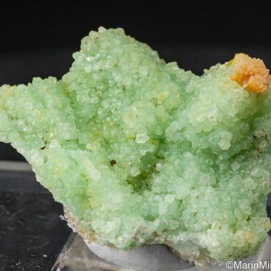 Mimetite on Cuprian Smithsonite