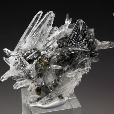 BOULANGERITE, QUARTZ