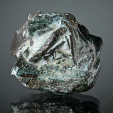 Copper after Azurite rosette