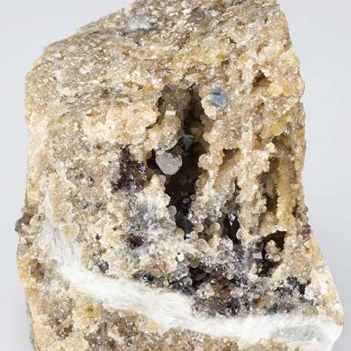 Messelite with Childrenite, Carbonate-Fluorapatite