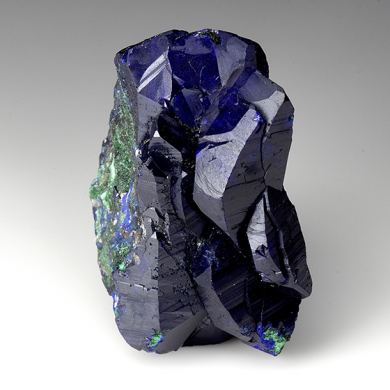 Azurite with Malachite