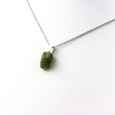 Raw Tsavorite Garnet Necklace. 7.49 ct.