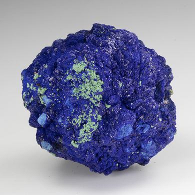 Azurite with Malachite