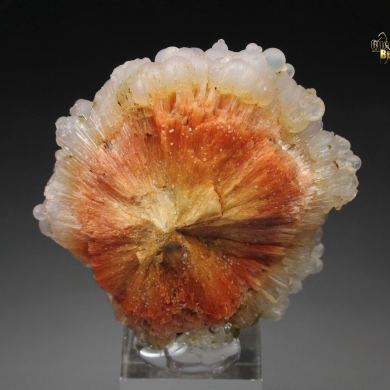 orange SCOLECITE, CHALCEDONY