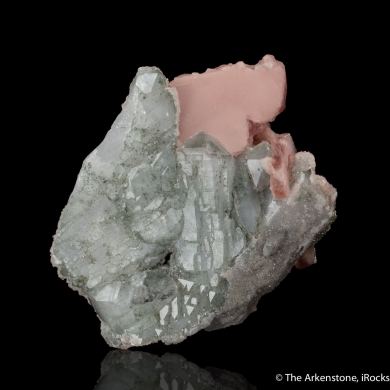 Rhodochrosite on Quartz