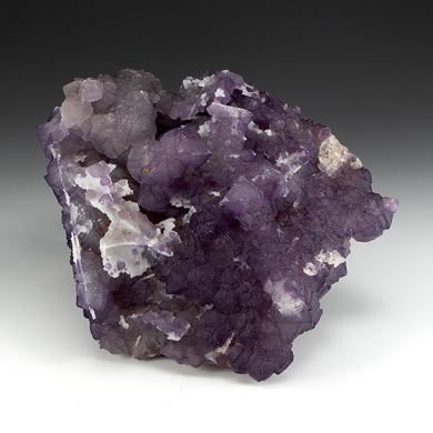 Fluorite on Quartz after Calcite
