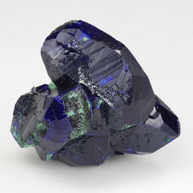 Azurite with Malachite