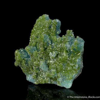 Willemite with Duftite incl. Calcite