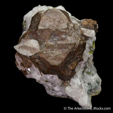 Copper with Tenorite & Calcite