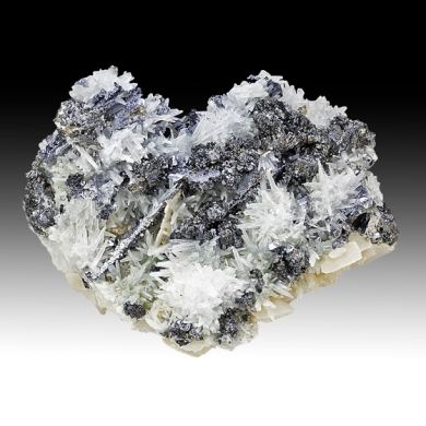 Sphalerite with Quartz, Galena, Calcite