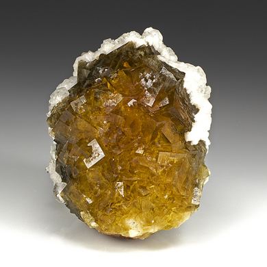 Fluorite with Calcite, Dolomite