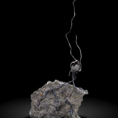 Silver with Calcite