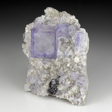 Fluorite with Dolomite, Sphalerite