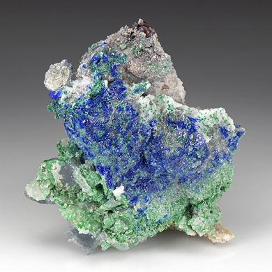 Linarite with Brochantite