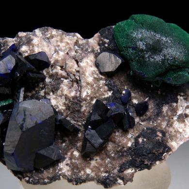 Azurite, Malachite after Azurite
